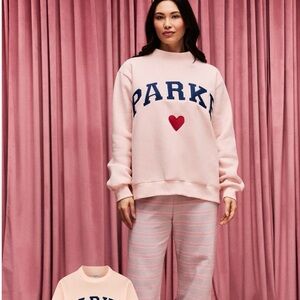 **SOLD OUT*** VALENTINES DAY COLLECTION- Parke Women's Pink Crew Neck Sweater